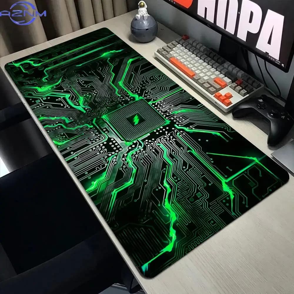 Inside Circuit Board Pattern Mouse Pad XXL Computer Office Table Mats Rubber Anti-slip Gaming Keyboard Mousepads Long Desk Pads