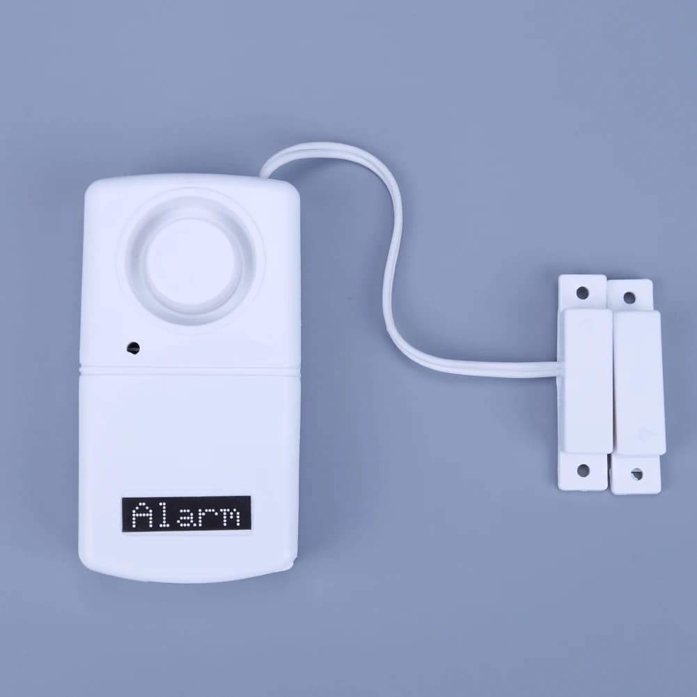 Mini Sistema di Allarme Magnetico per Finestre, Alimentato a Batteria, Sensore di Sicurezza Adesivo, Facile Installazione, Leggero, per Fabbriche e Aziende