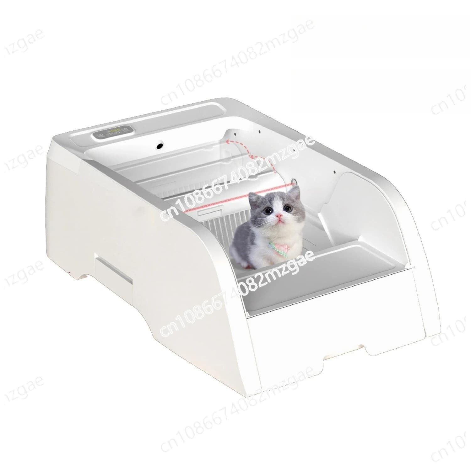 Lettiera Intelligente per Gatti, Lettiera Automatica con Rilevamento Multi-Gatto