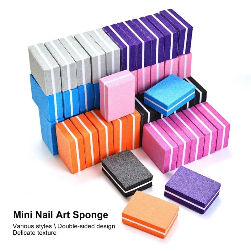 50/40/10 pezzi mini lucidatura levigatura lime blocco unghie manicure cura nail art buffer smalto professionale pedicure lima per unghie strumenti