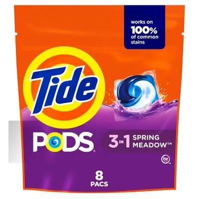 Spring Meadow He Deep Cleaning Concentrated Laundry Detergent Pods 8 Pacs - 6oz for Laundry Cleaning and Care