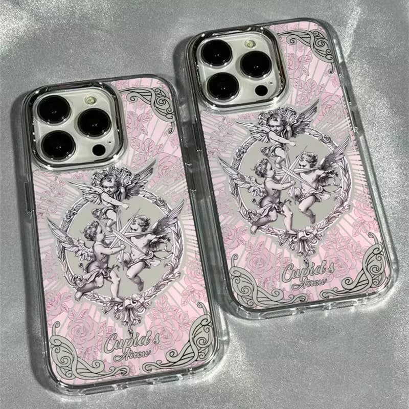 Middle Ages Cupid Angel Phone Case for iPhone 17 Air 11 12 13 14 15 16 Pro Max X Xs XR 8 7 Soft TPU Protective Cover Fundas