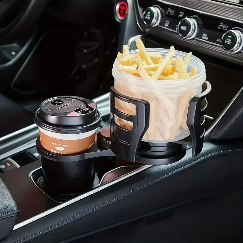 Espansore portabicchieri per auto per adattatore per auto Portabicchieri doppio multifunzionale regolabile con supporto per telefono Organizzatore per aromaterapia