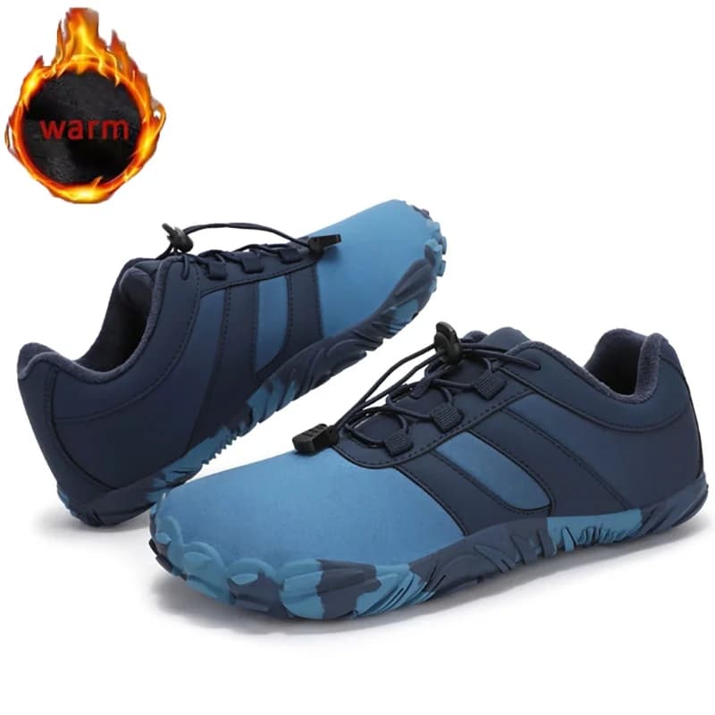 New Winter Shoes Black Foot Nudes Outdoor Shoes Waterproof Cotton Trekking Shoes Men's Trekking Shoes Wear Resistant Non-slip Hot Sneakers