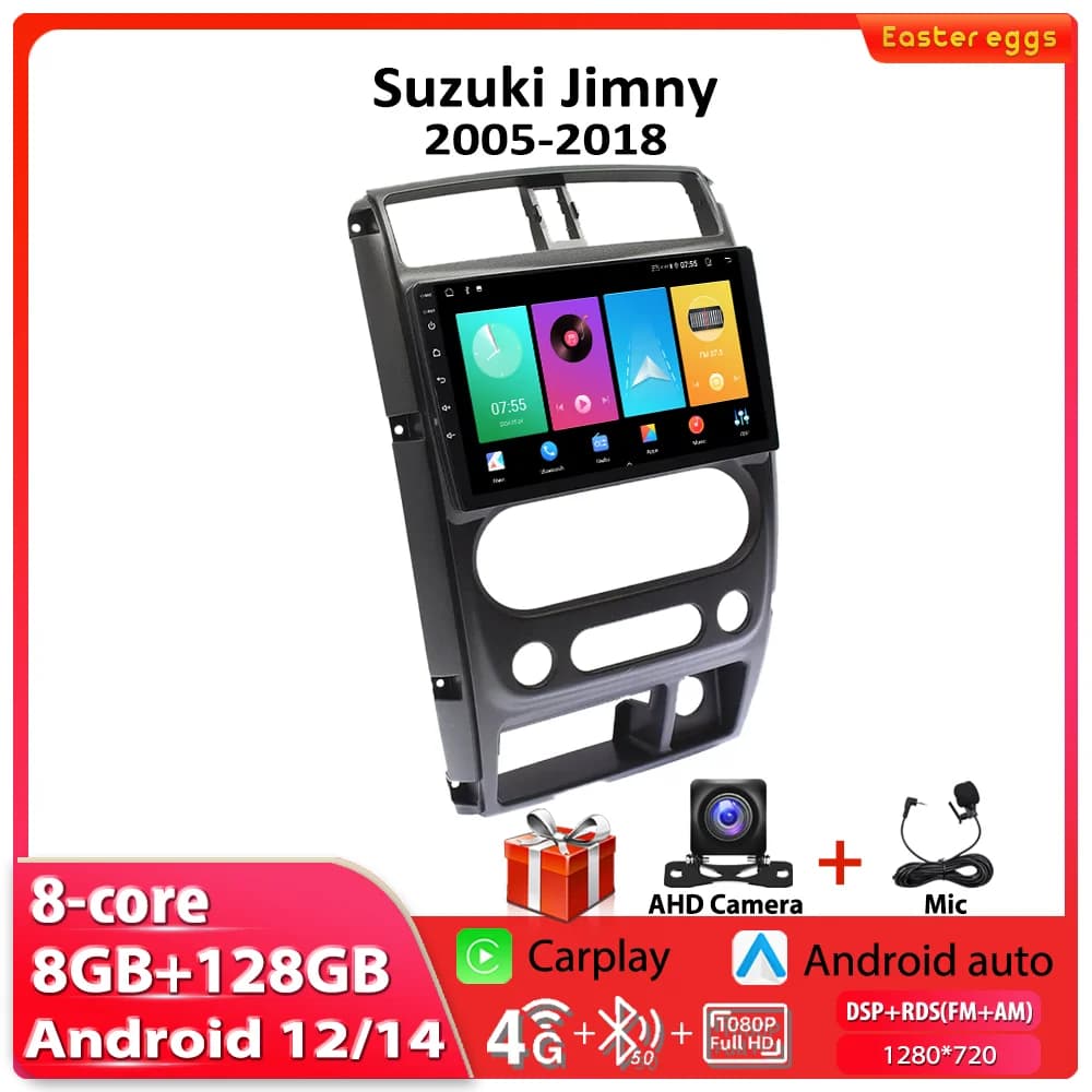 Multimedia Video Player For Suzuki Jimny 2005-2018 Car Radio GPS Navigation Carplay WIFI 4G WIFI Android Autoradio Head Unit