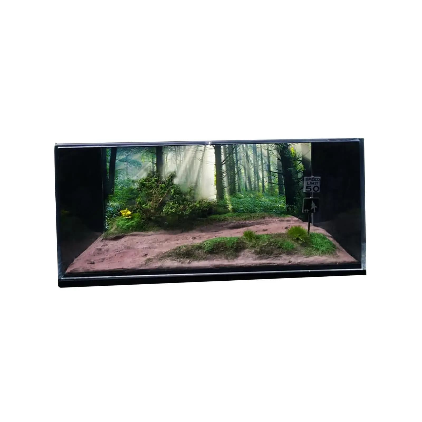 Diorama 1/64 per Modellini Auto, Scenografia di Parcheggio Simulato per Veicoli Diecast, Modellini e Action Figure, Ornamento