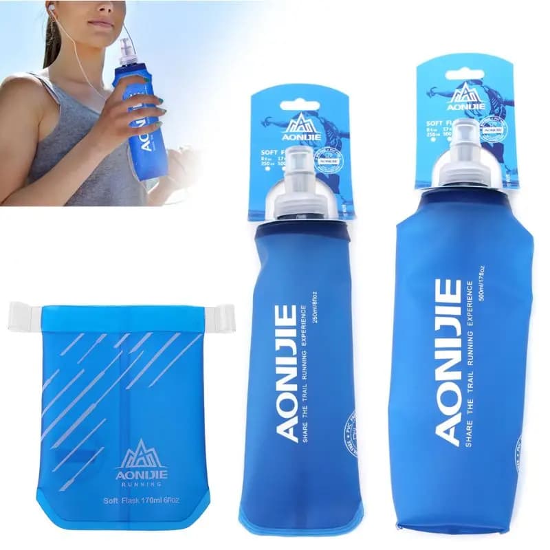 Sport all'aria aperta borraccia conica borraccia morbida bollitore per l'idratazione BPA Free pieghevole pieghevole bollitore borse per bottiglie d'acqua