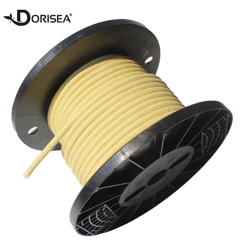 DORISEA 80LB-6500LB Fibra aramidica Treccia Kevlar Linea di aquiloni Cavo di assistenza alla pesca per la pesca in volo Campeggio Escursionismo Corda multifunzionale