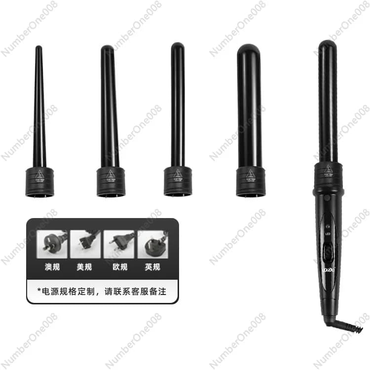 9-25mm5 conical curling iron in 1 tube for hair change permanent tool