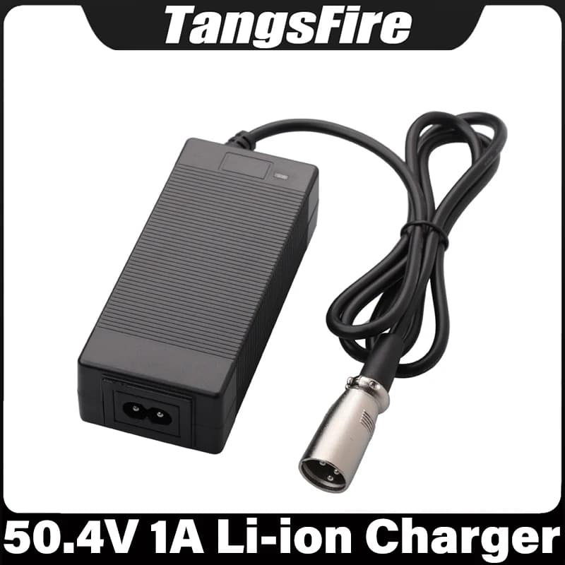 Intelligent Li-ion Charger 50.4V 1A 12S for Electric Scooter and Bicycle with Lithium Battery 43.8V 48V, EU/US/AU/UK/KR Plug