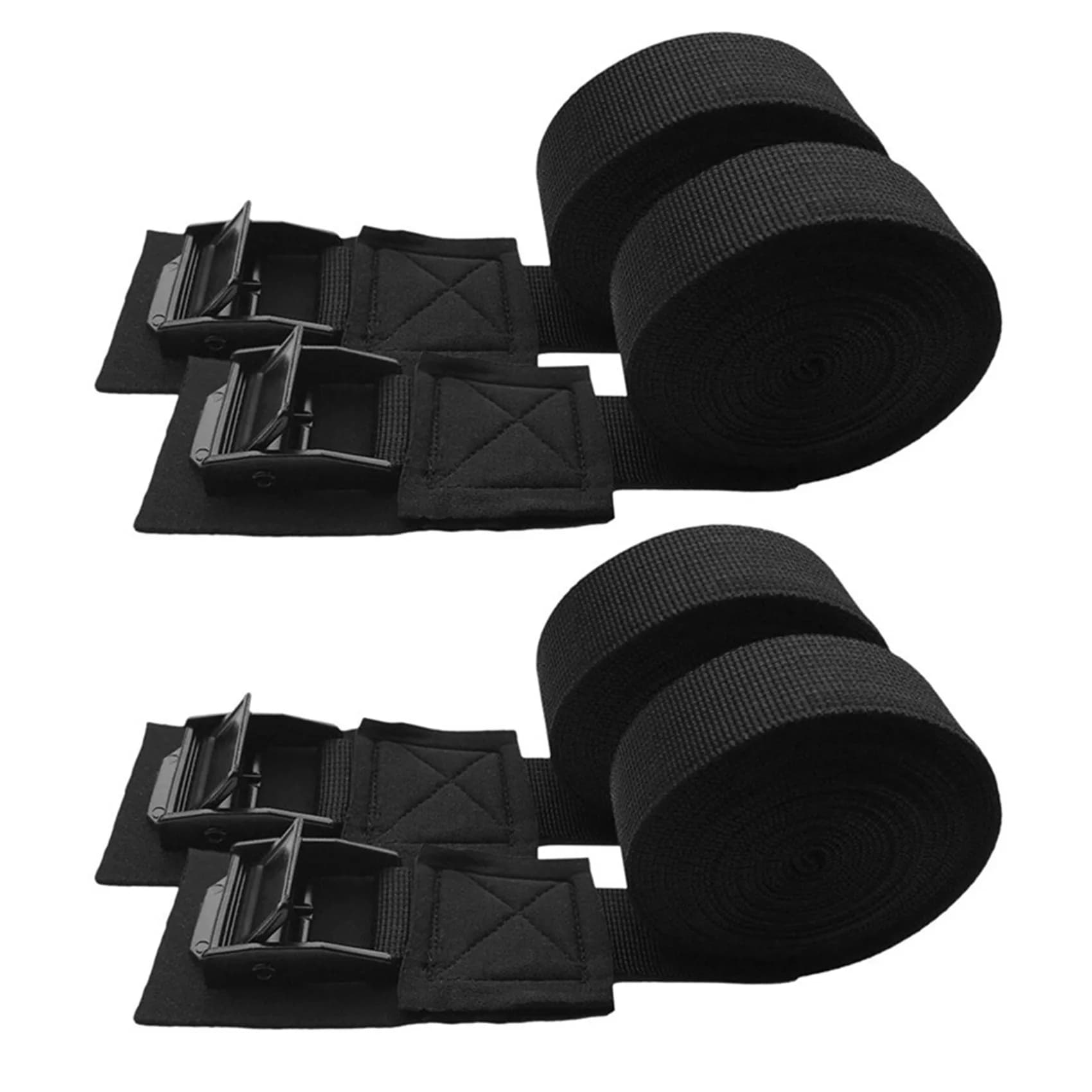4 pezzi cinghia di ancoraggio per esterni tavola da surf kayak portapacchi camma fibbia corda legare cintura portapacchi superiore per cinghia di bicicletta per auto