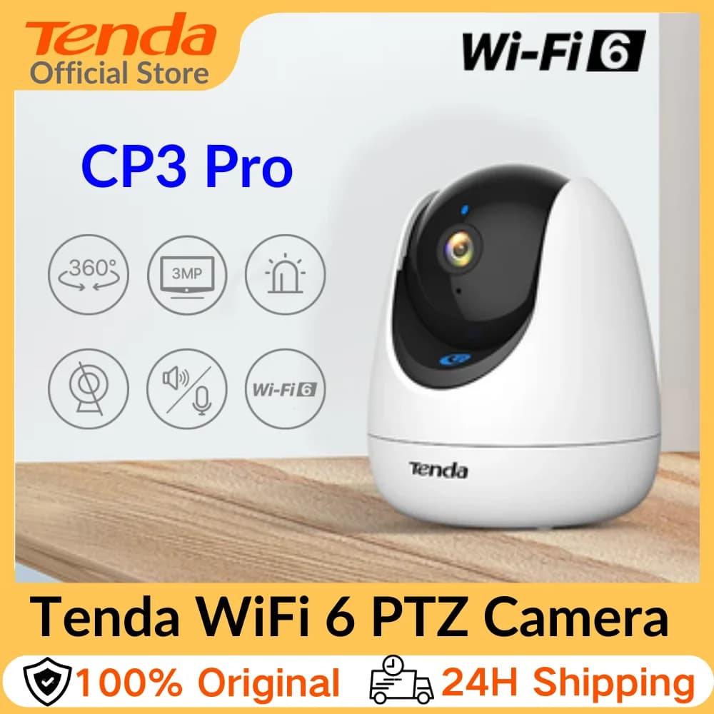 Tenda 2K Telecamera interna WiFi6 Telecamere wireless per la sicurezza domestica Chiamate one-touch Rilevamento pianto di persone/animali domestici/bebè Visione notturna