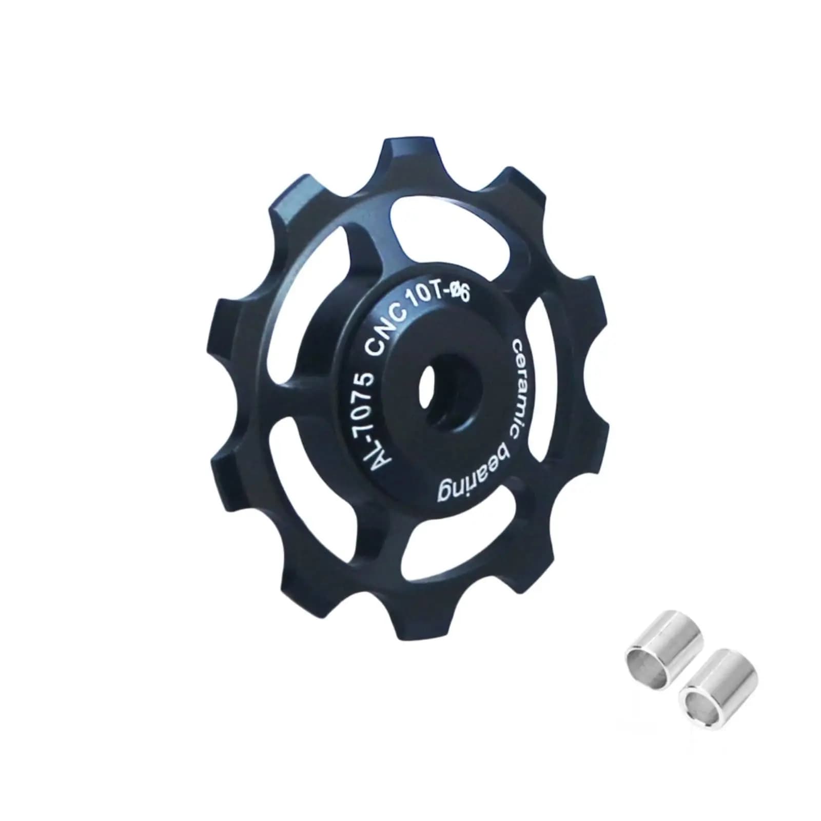 Cycling Derailleur Guide Wheel Bicycle Pulley Ceramic Bearing for Bike Drivetrain AL7075 CNC Precision for MTB Road Racing Bike
