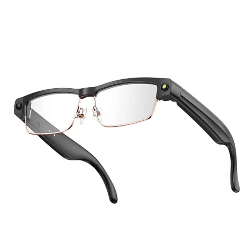 L802 AI Smart Sunglasses with 8MP Anti-Vibration Camera and Double Microphones for Nitide Calls, Bluetooth Glasses with Registration