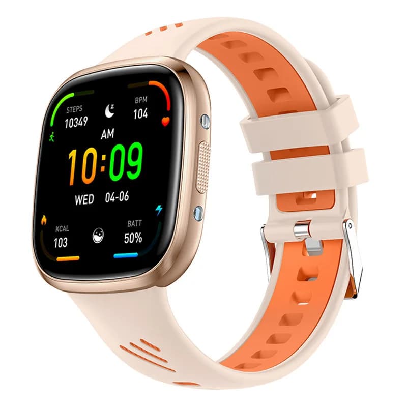 Smartwatch HT31 con Torcia, Schermo IPS HD da 1,72 Pollici, Menu UI Stereoscopico 3D, Controllo Remoto della Fotocamera, Monitoraggio della Salute
