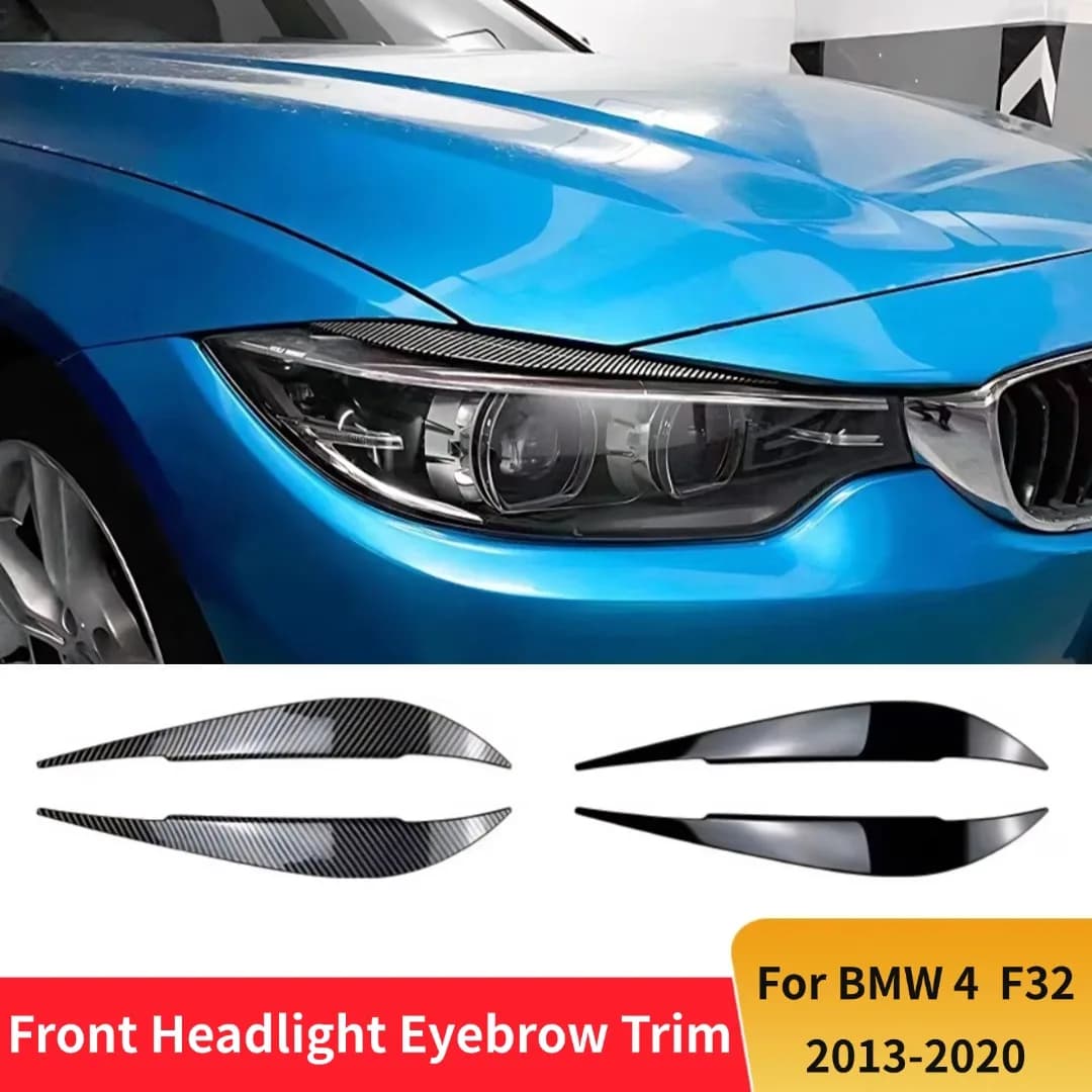 Front light Eyebrow Palpebra Trim Cover for BMW Series 4 F32 F33 F36 2013-2020 Tuning Accessories Exterior Body Kit Styling
