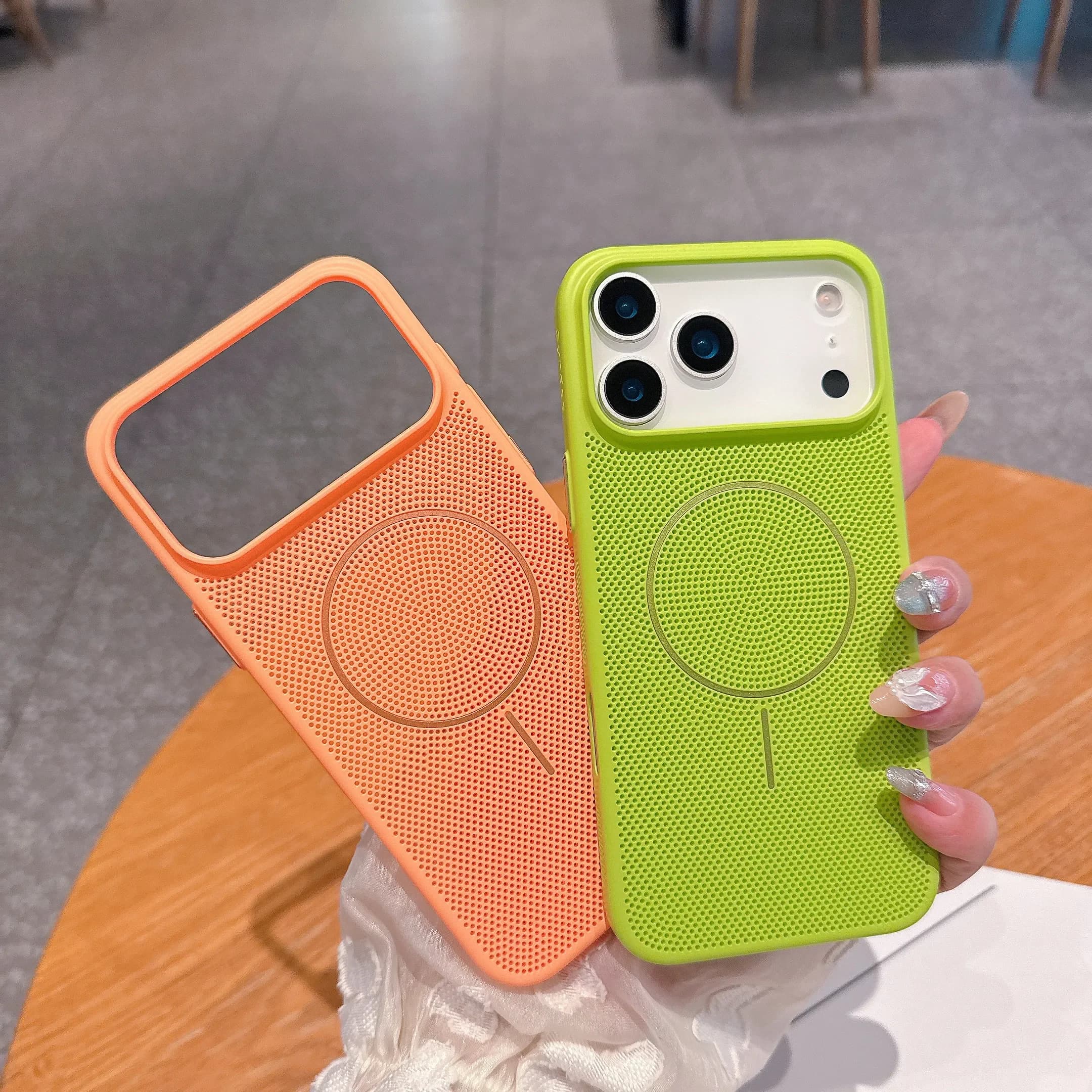 Cooling Heat Dissipation Magnetic Phone Case for APPLE IPhone 17 16 15 14 13 12 11 Pro Max Plus Air Breathable Back Cover