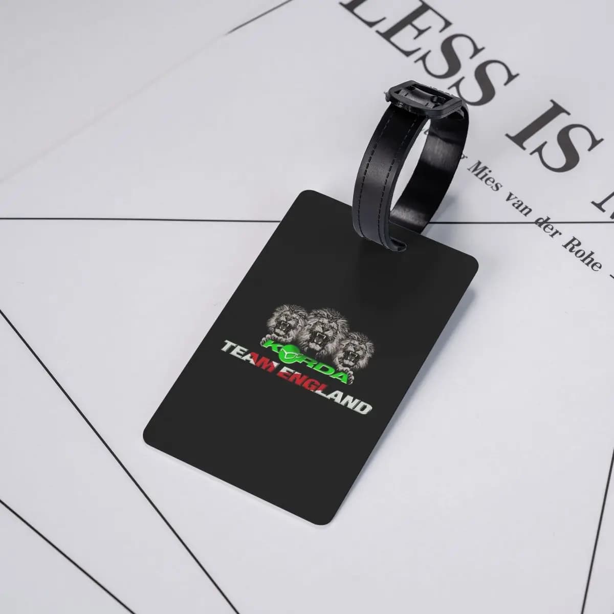 Etichette Personalizzate per Bagagli con Logo Korda Fishing, Accessori per Valigie, Targhette per Bagaglio da Viaggio, Porta Etichette con Nome e Indirizzo