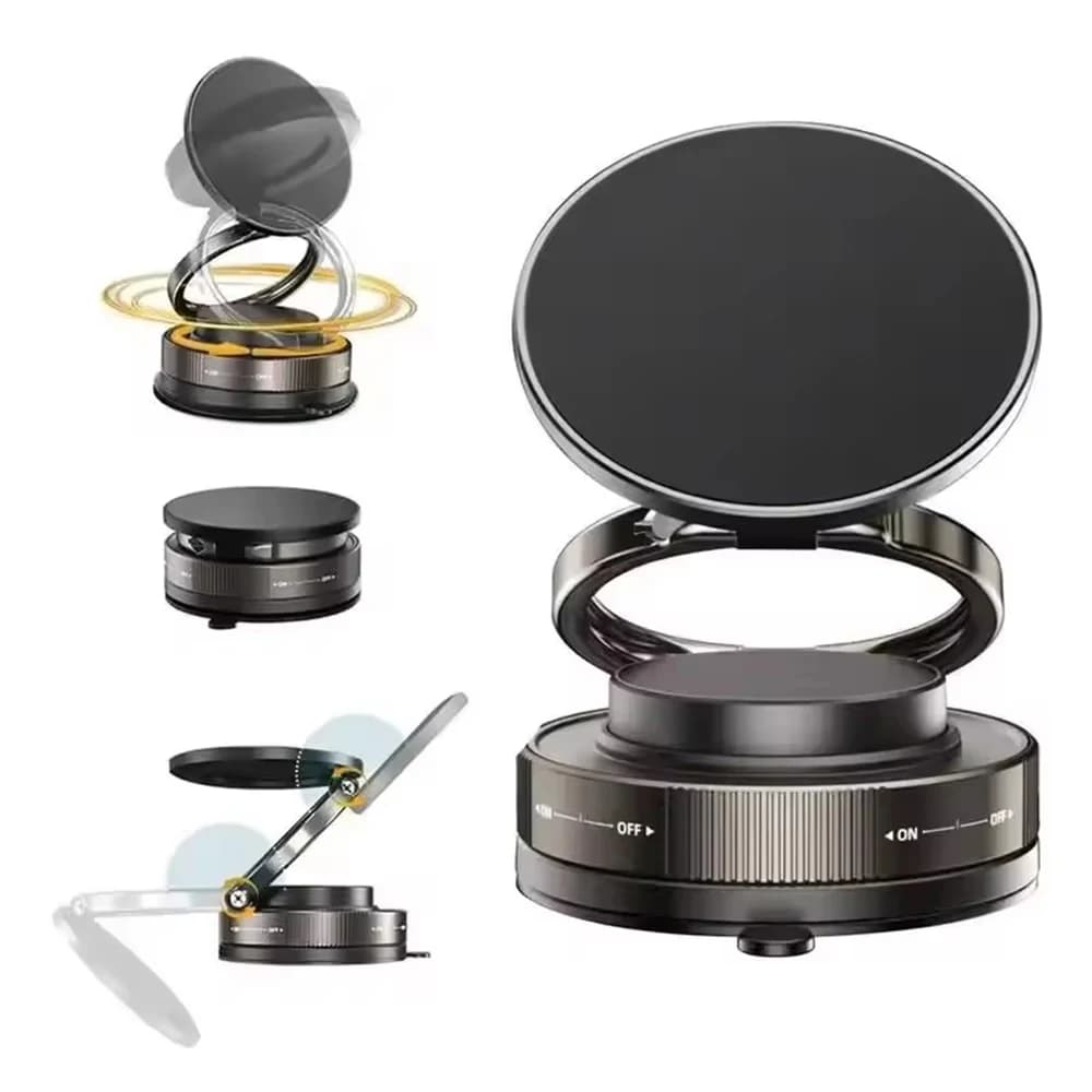 Supporto Magnetico per Auto con Rotazione a 360°, Supporto a Ventosa Magnetica Universale per Navigazione, per Auto/Palestra
