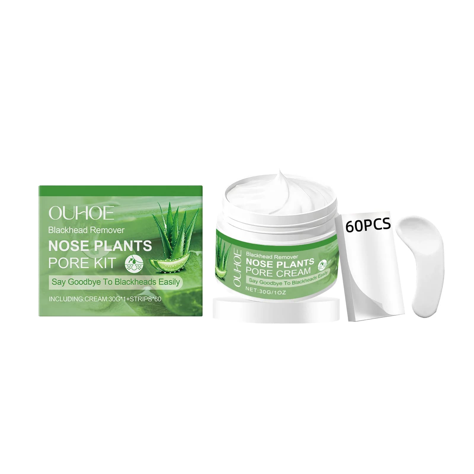 Blackhead Nose Mask Patch Set Gently cleanses blackheads, tightens delicate pores, and applies nasal mask patches