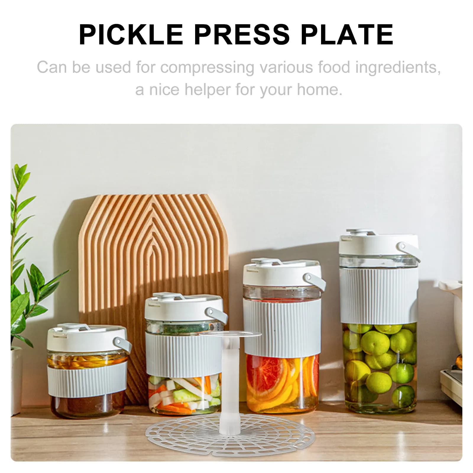 Plastic Pressure Plate Resistant for Fermentation Bars, Verdure and Sottaceti Spremere Tools, Fermentation Kitchen Accessories