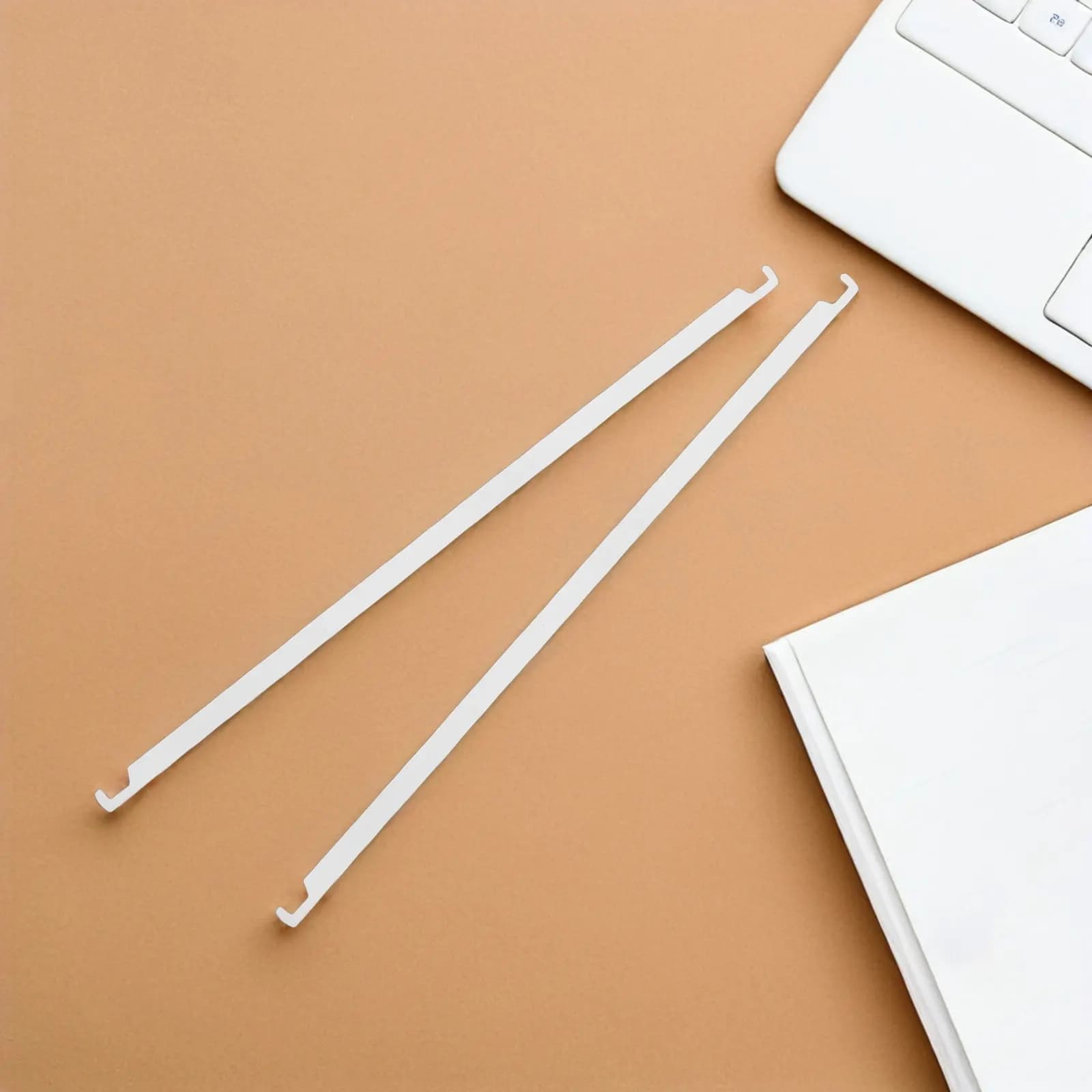 10Pcs Office Hanging Metal Rods Heavy Duty File Organizer Rods for Desk Filing System Space Saving Modern Style