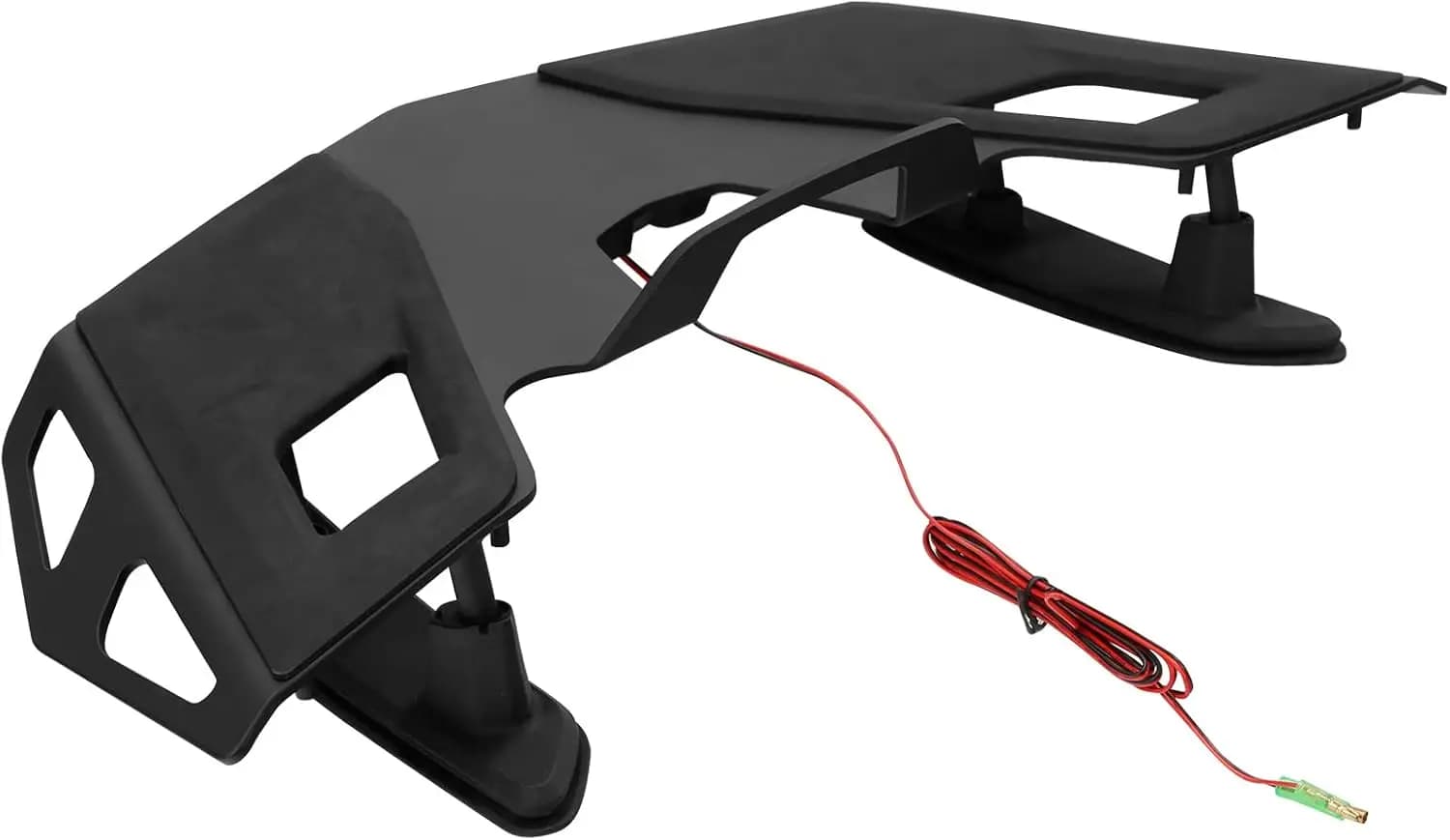 Portapacchi per bagagliaio posteriore per moto con luce freno a LED adatto per Honda Goldwing GL1800 2021-2025 (nero opaco)