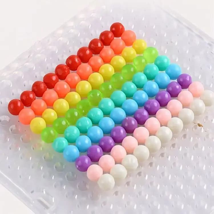 300 pz/sacchetto Perline Hama non stirabili, ricarica per puzzle, perline magiche di cristallo miste, perline fai da te a spruzzo d'acqua, giocattoli per bambini