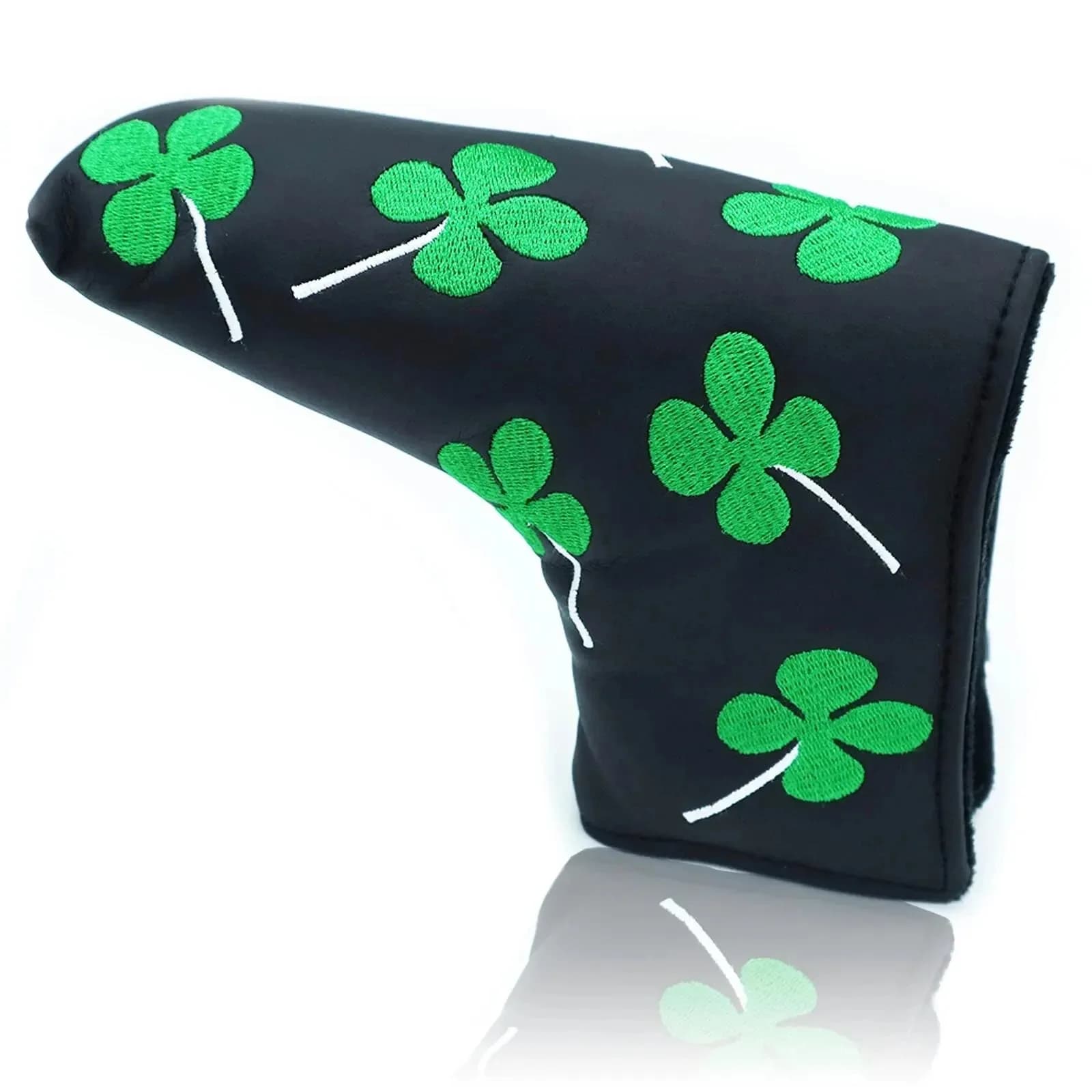 Copri testa per putter da golf, protezione in pelle PU Blade Club, vestibilità universale per tutti i putter e golfisti, disponibile in bianco e nero