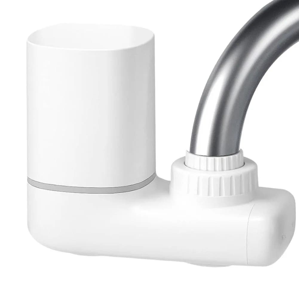 Five-Layer Air Purifier Water Filter For Pure Drinking No Electricity Needed Faucet Filter Easy Installation White