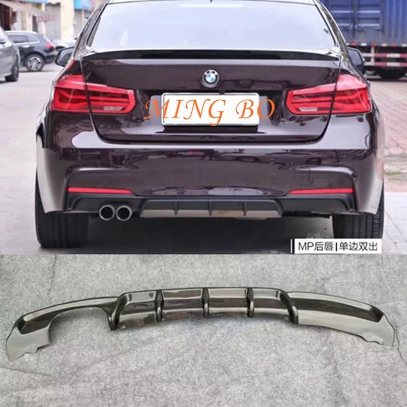 FOR BMW 3 Series F30 F35 2012 2013 2014 -2019 Carbon Fiber M Performance Rear Bumper Lip Diffuser spoiler M Sport M3 Diffusor