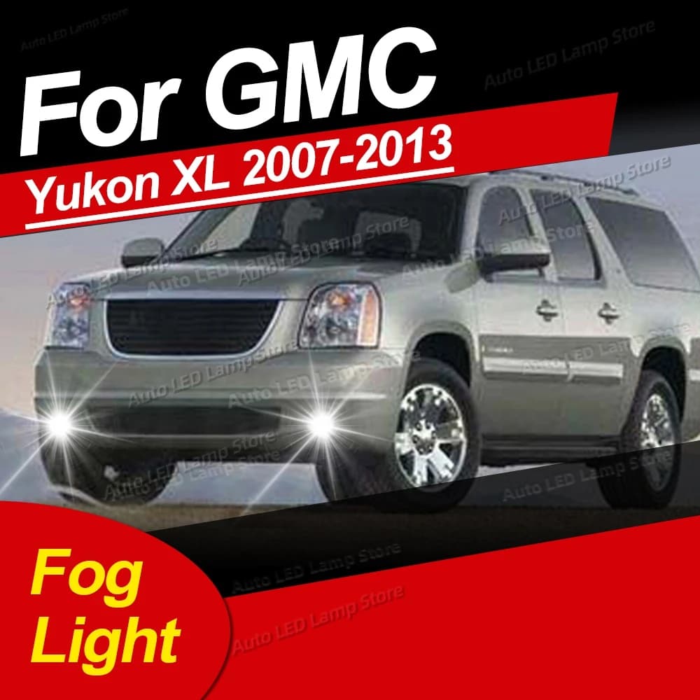2 pezzi lampada auto Canbus 20000LM 6000K bianco 5202 LED fendinebbia anteriore lampadina per GMC Yukon XL 2007 2008 2009 2010 2011 2012 2013