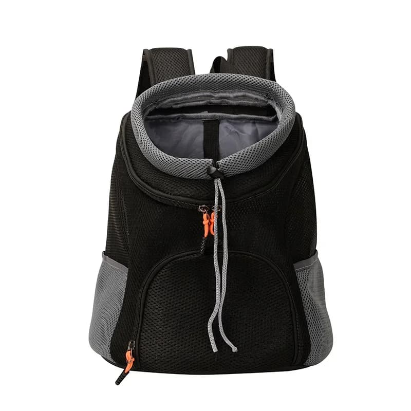 Zaino per gatti da viaggio portatile a doppia spalla borsa per trasportino per cani da compagnia all'aperto borsa anteriore per cani da compagnia zaino leggero in rete traspirante