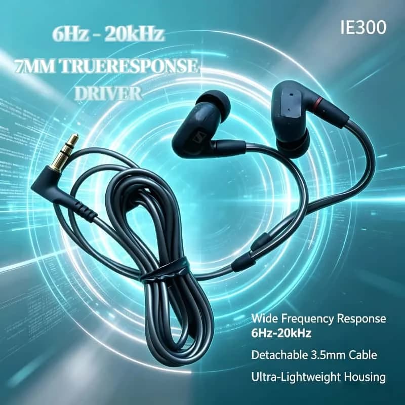 Auricolari Cablati IE300 In-ear HIFI Stereo con THD Inferiore allo 0,08% per Corsa, Sport e Allenamento - Essenziali Pro 2026