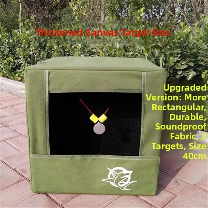 Thickened Canvas Target Box Archery Target Box Stackable Steel Frame Target Box Practice Recovery Box Noise Reduction Cloth