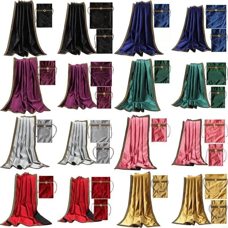 Square Pendulum Divination Tablecloth Board Game Card Pad Runes Table Altar Cloth Metaphysical Board Game Mat