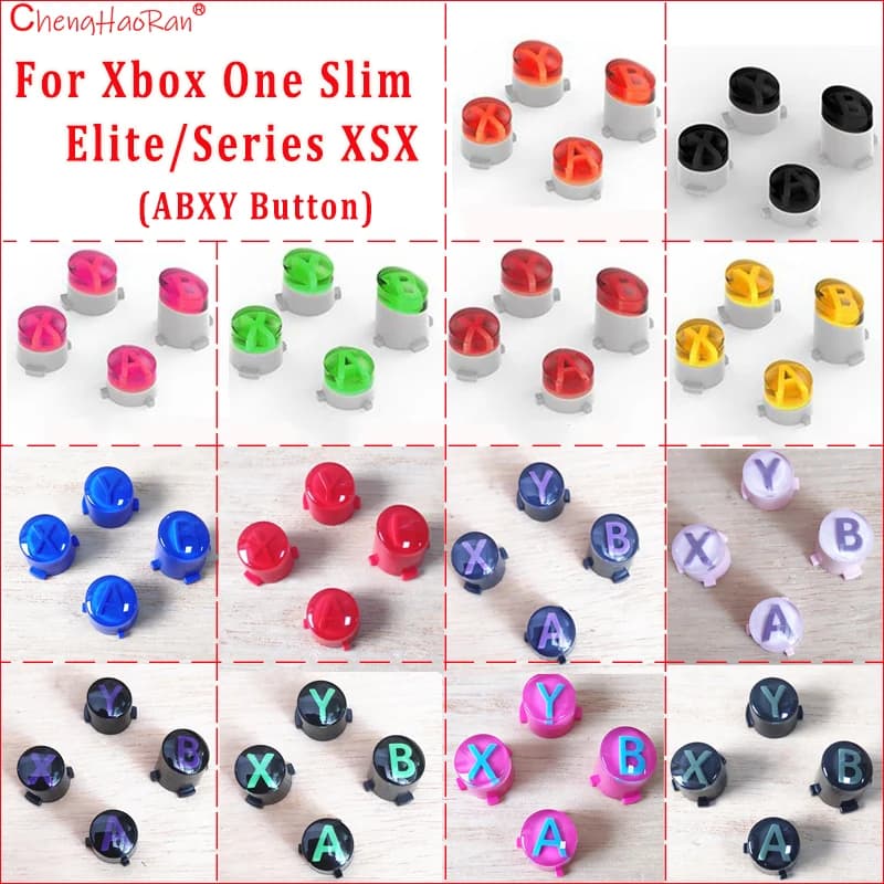 1Set Per Xbox Serie XS Controller Sostituzione Bottoni ABXY Kit Per XBox One Elite Slim Gamepad Parti di Riparazione