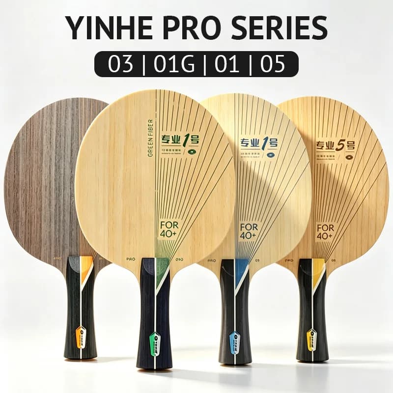 YINHE PRO Series Table Tennis Blade Pro 01/01G/03/05 Ping Pong Blade Base Board 5+2 ALC Fiber Original Packing Box
