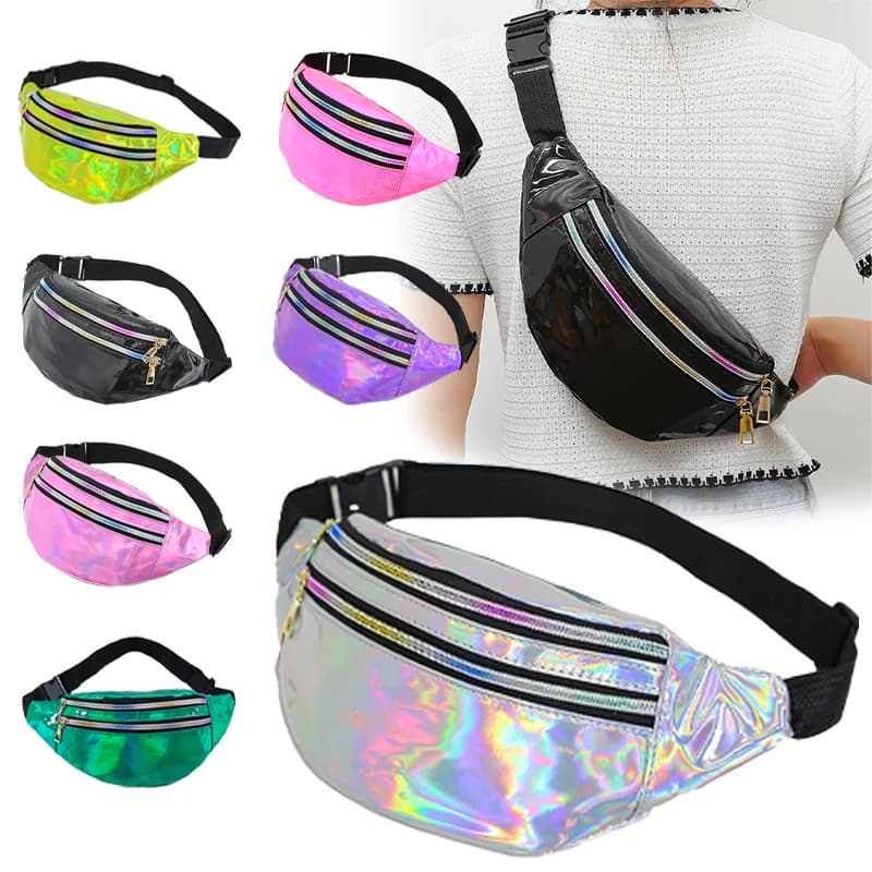 Fashionable Women's Waist Waist with Fresh Laser: Light Sports Waist Bag for Leisure, For Excursions, Travel and Daily Use