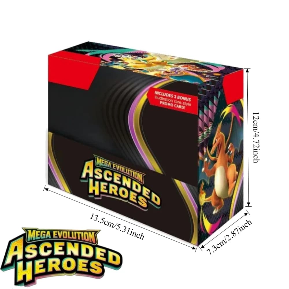 Pokemon Versione Inglese TCG Booster Box Mega Evolution Ascended Heroes Phantasmal Flames Carte Collezionabili per Regalo