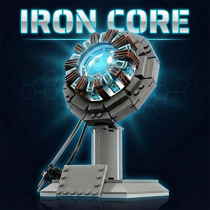 Set di Blocchi da Costruzione MOC Supereroi, Fornace di Reazione Iron Man, Mattoncini Creativi, Giocattoli per Ragazzi e Adulti, Decorazione, 316 Pezzi