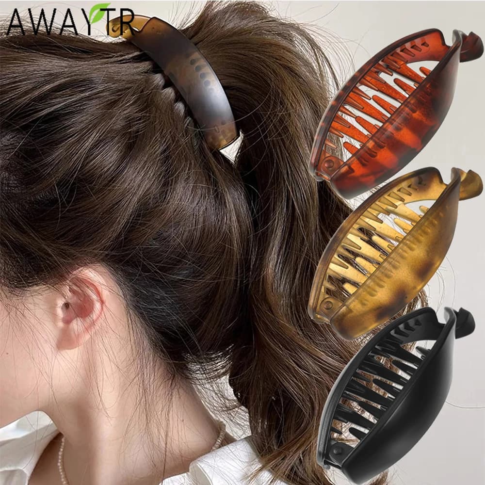 . Frosted Fish Hair Clips Comb Clamp Banana Hairpin Handmade Girl Hair Accessories Festival Gift Valentine Headwear