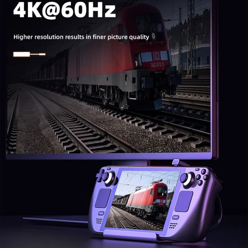 Docking station hub USB C 7 in 1 Dock SSD HD 4K 60Hz Deck Sata Nvme M.2 Steam per accessori Ayaneo Dock Jsaux Nintendo Switch