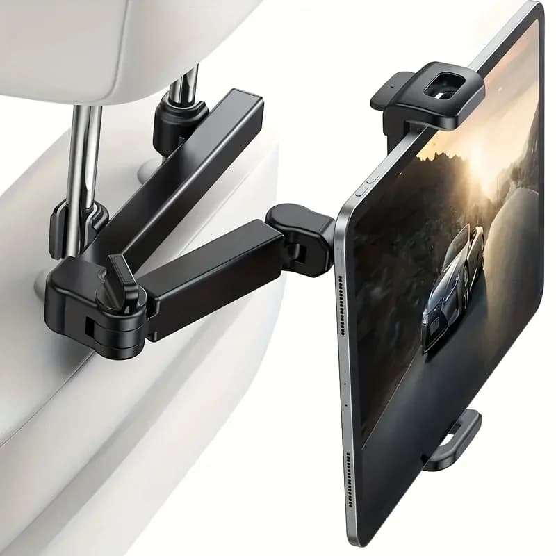 Supporto per tablet per auto Poggiatesta Supporto per tablet Supporto per poggiatesta Compatibile con dispositivi per telefoni cellulari e tablet