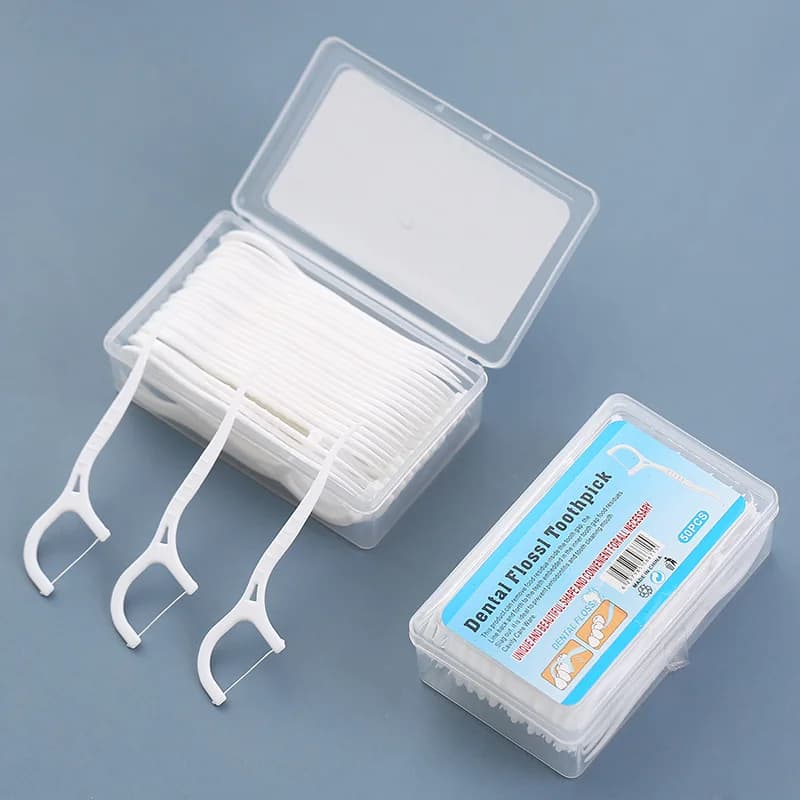 50/100PCS Stuzzicadenti Usa And Drop Wire Interdental Cleaning Sticks Horizontal Brush Hygiene Oral Tooth Clean Stick High Strength