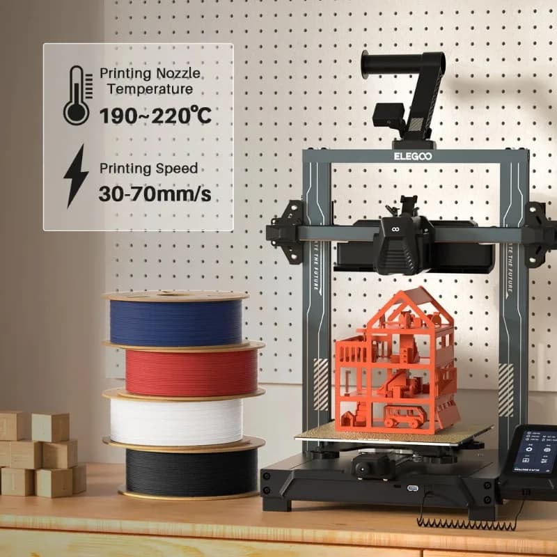 Filament PLA 1.75mm 1kg Spool for 3D FDM Printers High Precision Dimensional Forming Consistent Fluid Printing Material