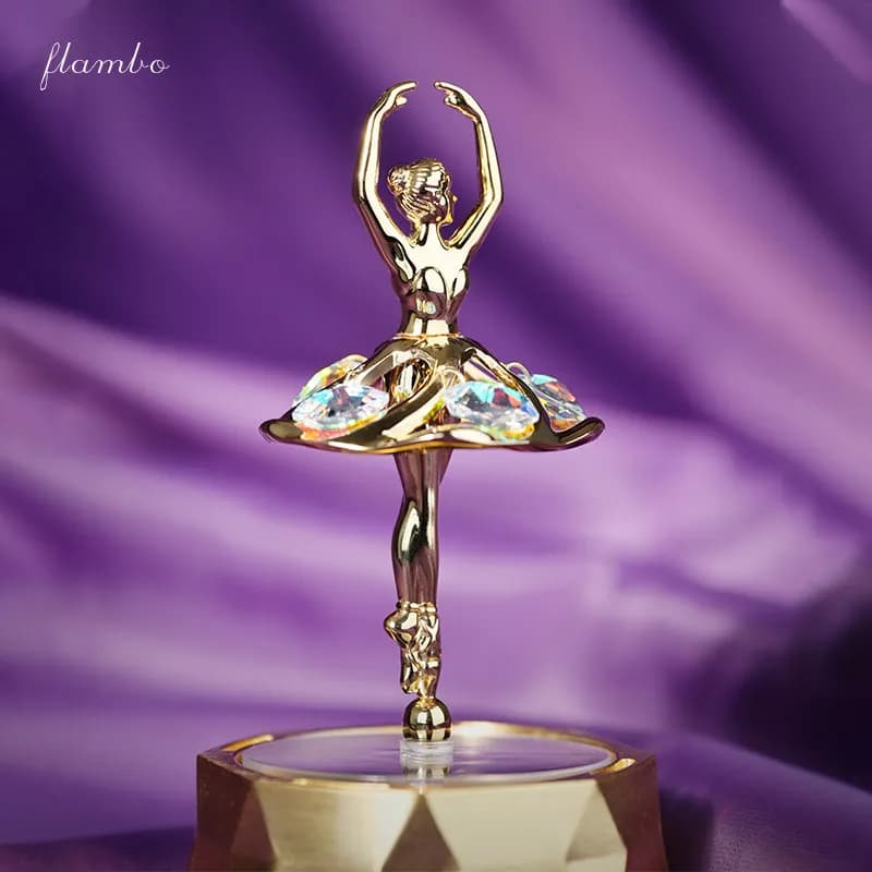 Perfume for Auto Solare Trend Ballerina, Sculpture Rotating Luxury for Dashboard, Elegant Decoration Dance and Deodorant Premium for Vehicles