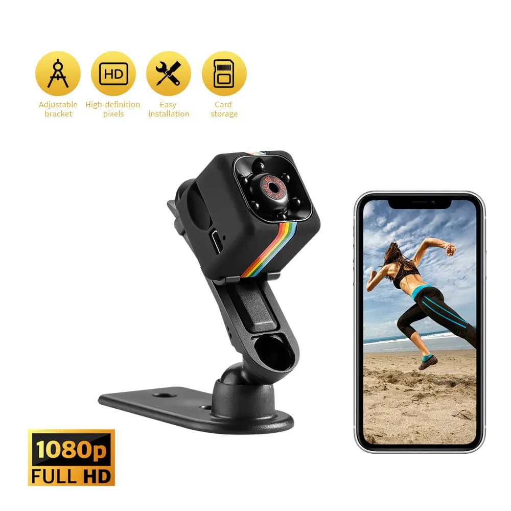 Mini telecamera HD 1080P portatile piccola tata cam video registratore vocale telecamera di sicurezza nascosta interna per telecamere domestiche e da ufficio