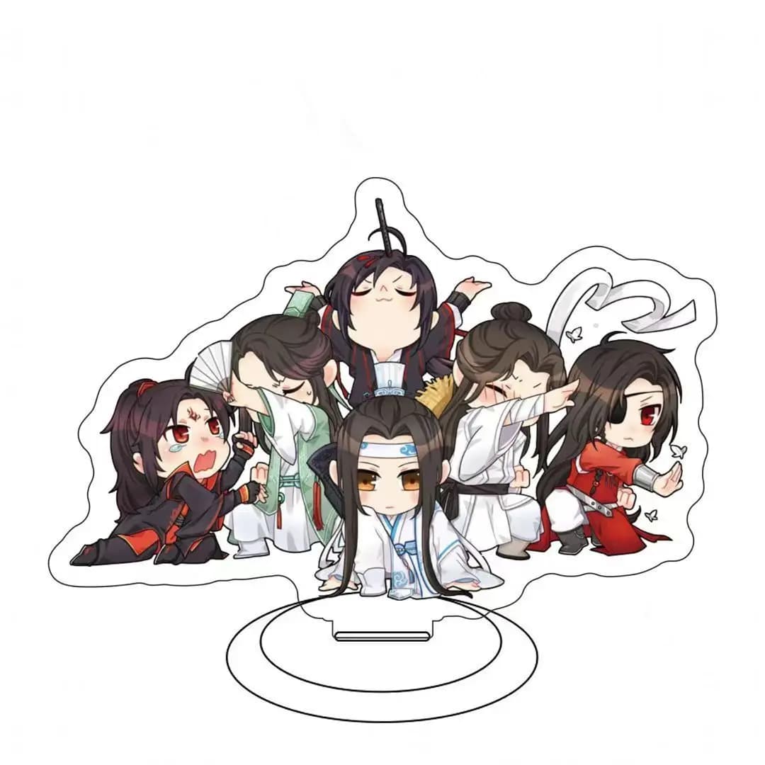 ccc FACTORY STORE Anime TianGuan Ci Fu Decorative Model Keychains from Desk Heaven Official's Blessing Hua Cheng Acrylic Support