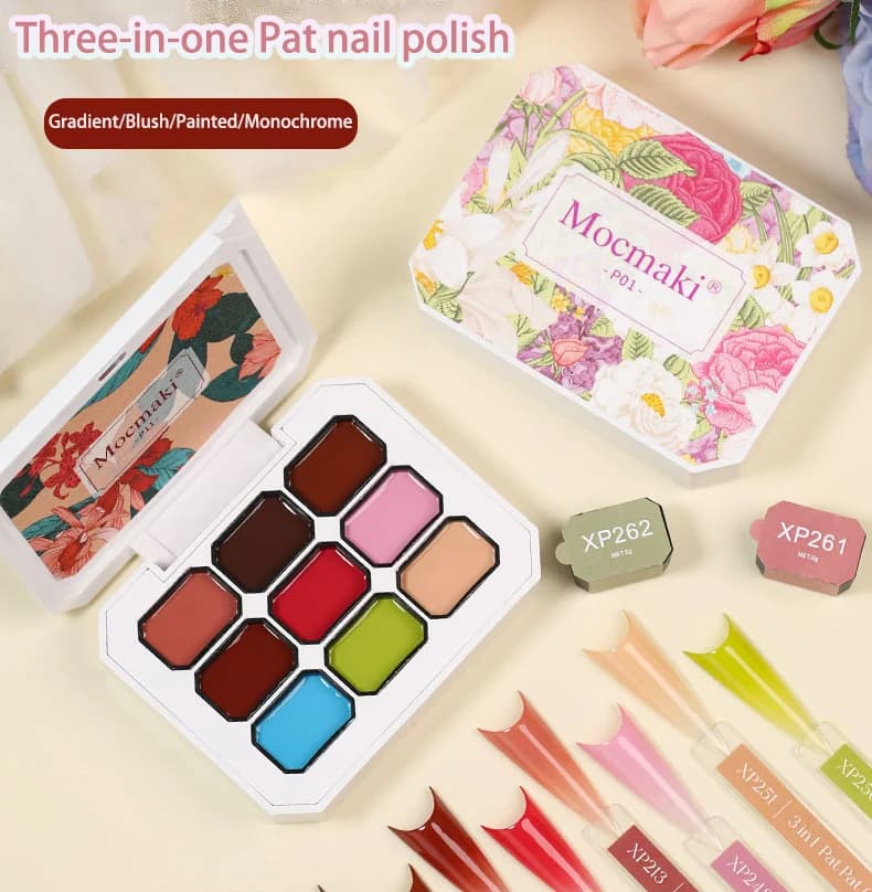 Colla per Nail Art Jiugongge, Colla per Sfumature e Effetto Blush Tre-in-Uno, Colla Solida per Smalto per Unghie per Negozi di Nail Art